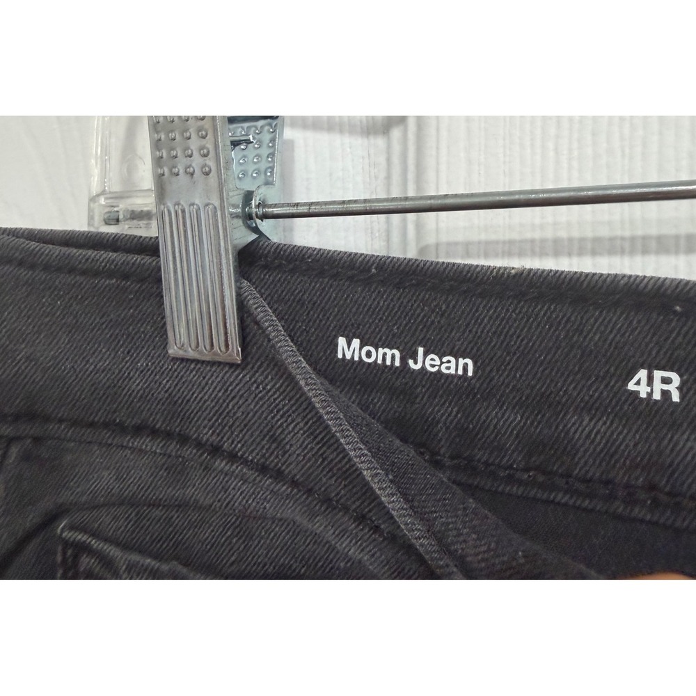 Sonoma Ultra High Rise Mom Jeans Black Summit Tapered Denim 4R - Picture 3 of 6